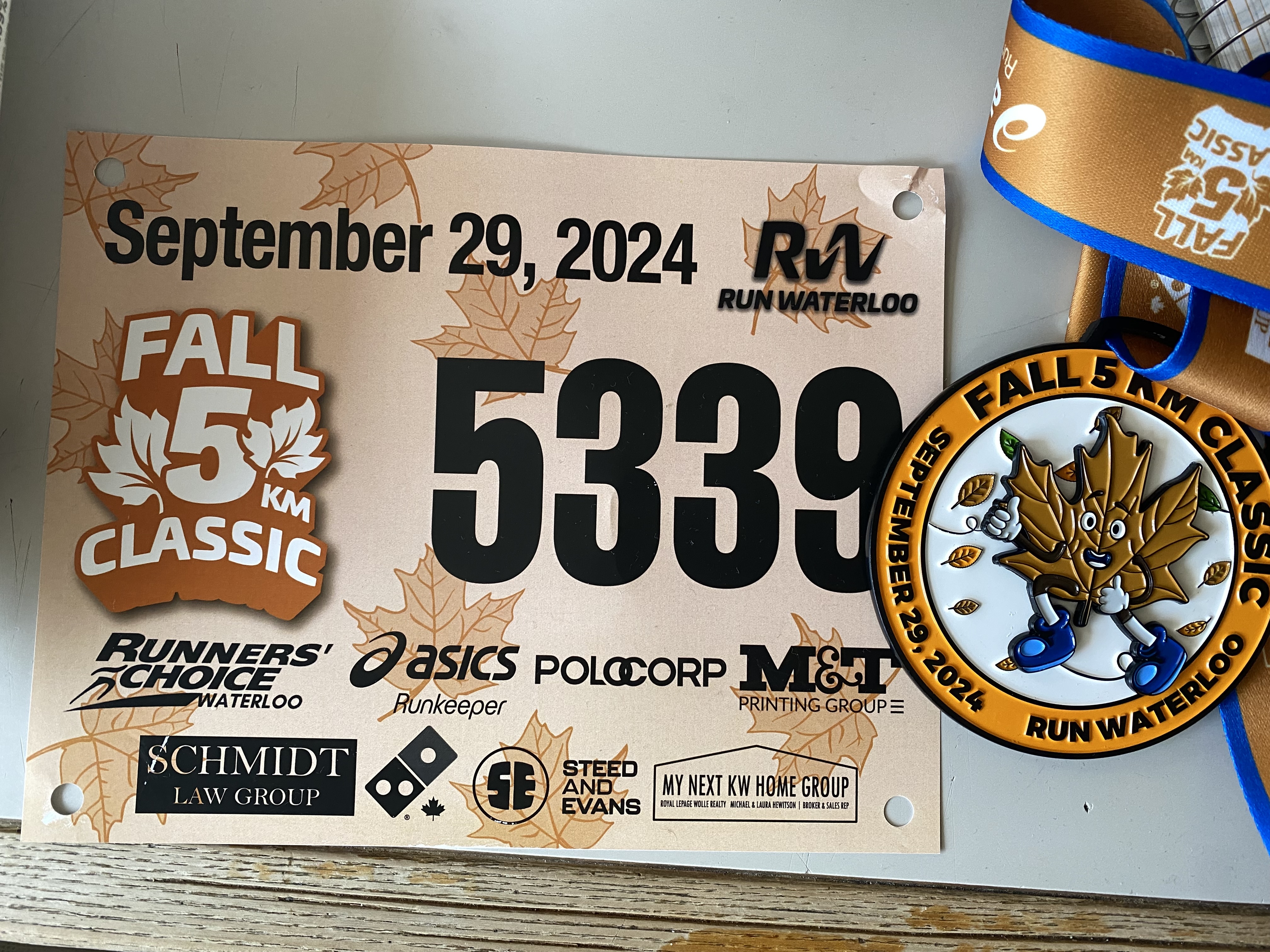 Competed in the 2024 Fall 5km Classic 